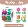 2Rolls Coated Paper Self-adhesive Stickers Roll STIC-FH0001-27C-2