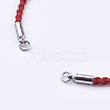 Braided Cotton Cord Bracelet Making MAK-I006-22P-2