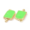 Brass Enamel Pendants KK-A168-16-06G-3