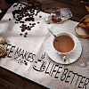 Coffee Theme Cotton and Linen Cup Mats AJEW-WH0201-013-6
