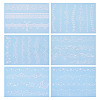 6 Sheets Luminous Paper Tattoo Stickers STIC-TAC0001-007A-2