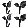 2Pcs Leaf Iron Hanger FIND-WH20007-61EB-7