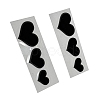 6Pcs 3 Styles Heart PET Waterproof Car Stickers DIY-WH0349-229D-2