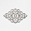 Brass Rhombus Filigree Findings KK-L056-02P-1