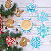 DIY Diamond Painting Christmas Snowflake Coaster Kits WG22379-01-2