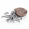 Octopus Shape Natural Conch Shell Fossil Brooch Pin G-N333-013-RS-4