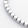 Electroplate Non-magnetic Synthetic Hematite Beads Strands G-J212B-02-1