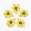 Spray Painted Alloy Pendants X-PALLOY-N0147-04D-1