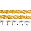 Transparent Electroplate Glass Beads Strands EGLA-N013-T6mm-B04-4