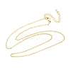 Brass Cable Chain Necklaces NJEW-K123-05G-2