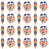 24Pcs 2 Style Alloy Enamel Pendants ENAM-SC0003-90-1
