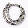Natural Dalmatian Jasper Stone Bead Strands X-G-R193-14-8mm-2