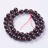 Natural Garnet Beads Strands G-G542-10mm-21-2