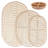 Wooden Crochet Basket Base TOOL-WH0051-16-1
