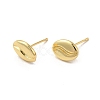 Rack Plating Brass Stud Earring for Women EJEW-C057-12G-1