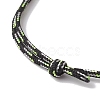 Adjustable Polyester & Spandex Cord Bracelets for Men Women BJEW-JB12092-01-4