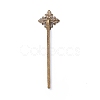 Brass Hair Bobby Pin Findings X-HJEW-H009-AB-2