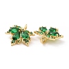 Brass Micro Pave Cubic Zirconia Pendants KK-E068-VC400-3