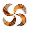 Resin & Walnut Wood Pendants RESI-S389-056B-A01-1