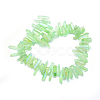 Electroplated Natural Quartz Crystal Beads Strands G-P368-05D-2