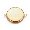 Ion Plating(IP) 304 Stainless Steel Cabochon Connector Settings STAS-G127-14-25mm-G-2