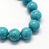 Dyed Synthetic Turquoise Gemstone Bead Strands TURQ-R032-6mm-XSS09-2