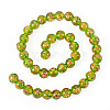 1 Strand Handmade Glod Sand Lampwork Beads Strands LAMP-TA0002-09E-2