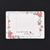 Rectangle Paper Hair Clip Display Cards DIY-B061-02E-2