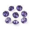 Pointed Back & Back Plated K9 Glass Rhinestone Cabochons RGLA-J012-10mm-277-2