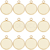 40Pcs 304 Stainless Steel Pendant Cabochon Settings STAS-BBC0006-24B-G-1