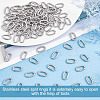 100Pcs 304 Stainless Steel Open Jump Rings STAS-PH0004-41-4