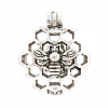 Alloy Locket Pendants PALLOY-S062-55AS-1