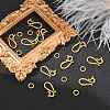 Tibetan Style Hook and Eye Clasps X-K08ZJ011-4