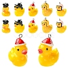 10Pcs 5 Styles Resin Pendants FIND-YW0011-49-1