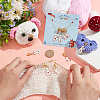 Alloy Enamel Rabbit Pendant Locking Stitch Markers HJEW-AB00030-3