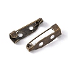Antique Bronze Platinum Iron Pin Backs Brooch Safety Pin Findings X-IFIN-E035Y-AB-3