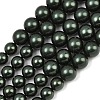 Electroplated Shell Pearl Graduated Beads Strands BSHE-C011-04-02-1