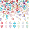 150Pcs Spray Paint ABS Plastic Imitation Pearl Charms FIND-GA0002-72-1