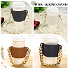 PU Leather Heat Resistant Reusable Cup Sleeve AJEW-WH0326-38D-5