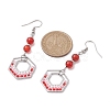304 Stainless Steel Linking Ring Dangle Earring EJEW-MZ00132-3