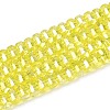 Electroplate Transparent Glass Beads Strands EGLA-N022-09A-B08-1