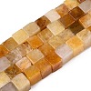 Natural Topaz Jade Beads Strands G-T139-8x8-30B-4