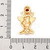 Christmas Theme Brass Micro Pave Cubic Zirconia Pendants KK-C076-27G-06-3