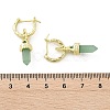 Natural Mixed Stone Hoop Earrings EJEW-P306-01G-7