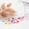 Transparent Heart Acrylic Beads X-TACR-S117-M-3