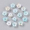 Frosted Transparent Acrylic Beads OACR-N137-72I-2
