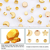 120Pcs 6 Style Brass Beads FIND-PH0005-47-5