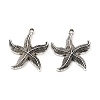 Tibetan Style Alloy Starfish/Sea Stars Pendants LS-TIBEP-Q041-119AS-NR-1