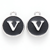 Platinum Plated Alloy Charms X-ENAM-S118-02V-P-1