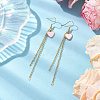 Alloy Enamel Dangle Earrings EJEW-JE06024-2